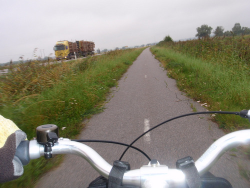 The bike path ahead.